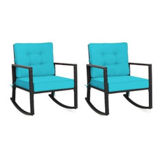 Rattan Cushioned Rocking Chairs (Set of 2) product